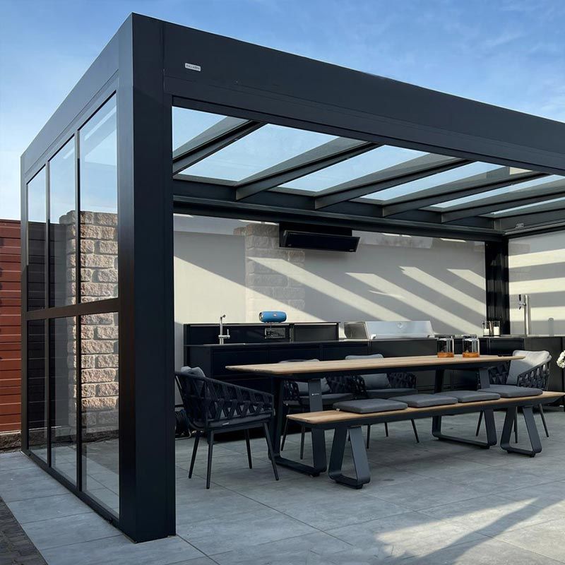 Contemporary Glass And Steel Fusion