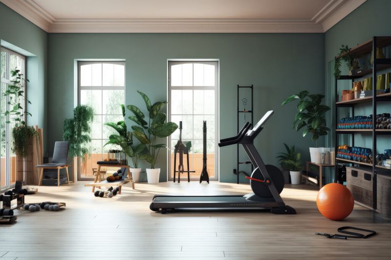 Home Gym Flooded With Natural Light