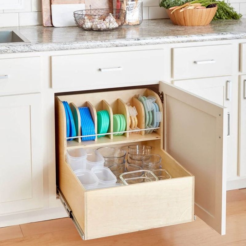 Install Plate Racks Inside Cabinet Doors