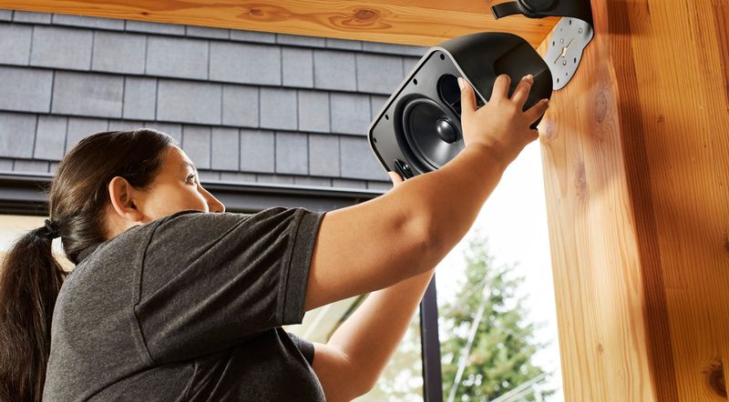 Install Outdoor Speakers For Background Music