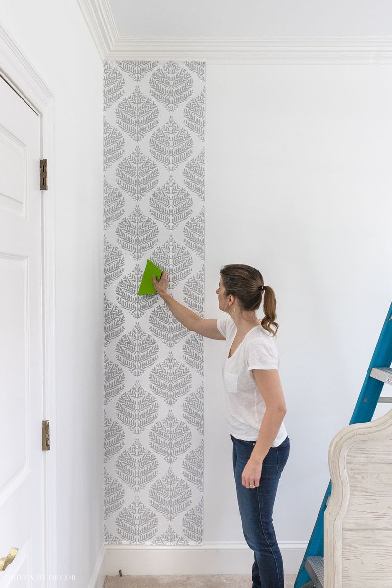 Install Peel-and-Stick Wallpaper
