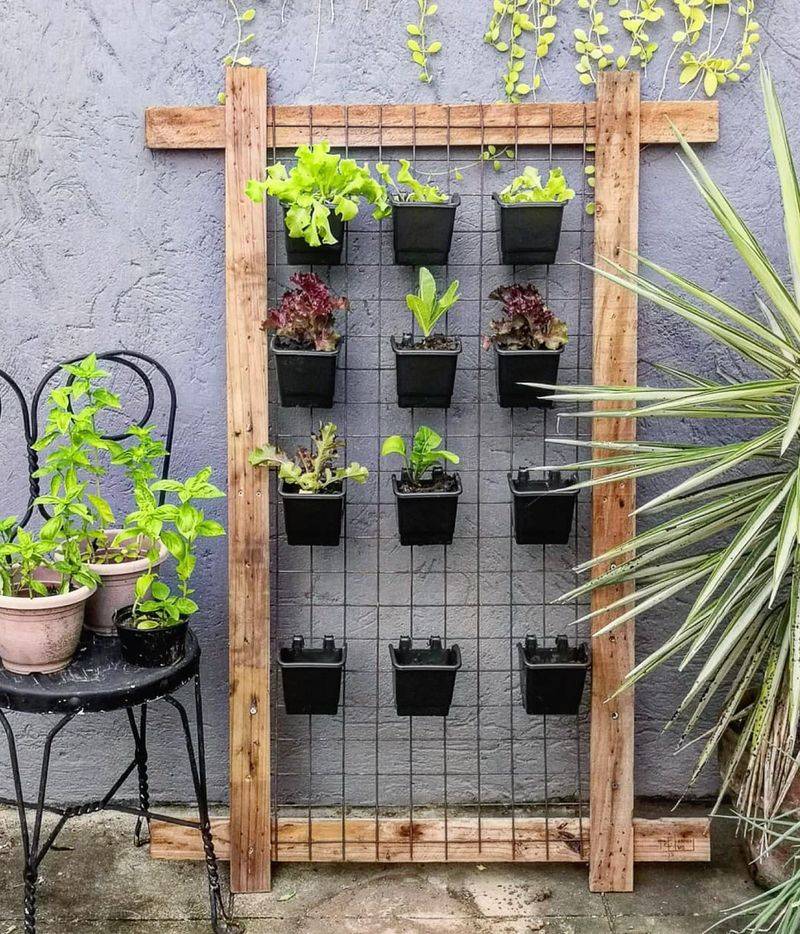 Use a Crib Rail as a Vertical Garden