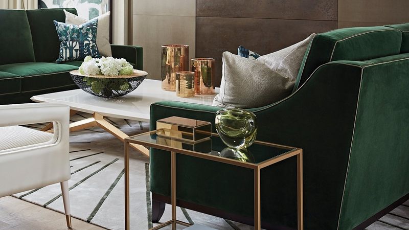 Emerald Green And Brass