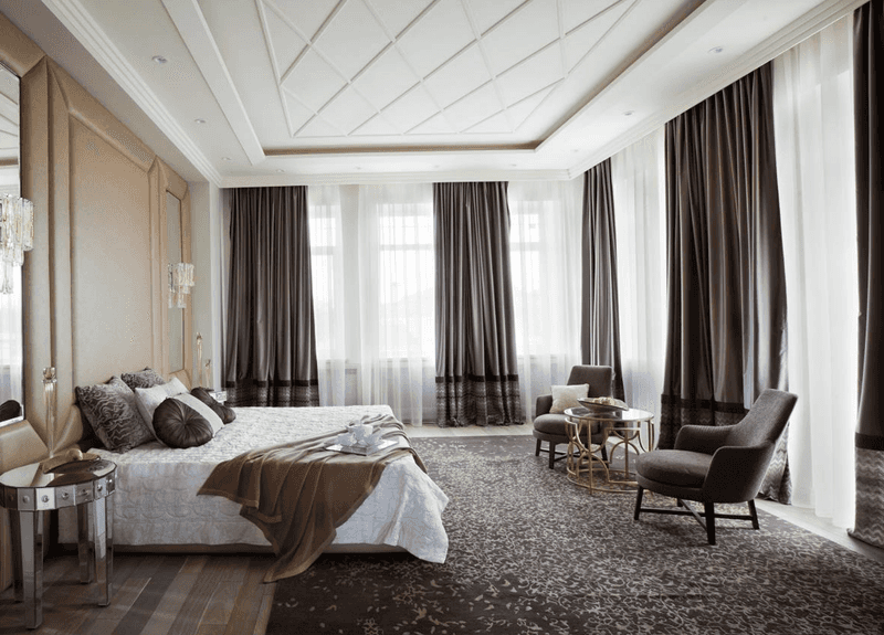 Layer Sheer And Heavy Curtains