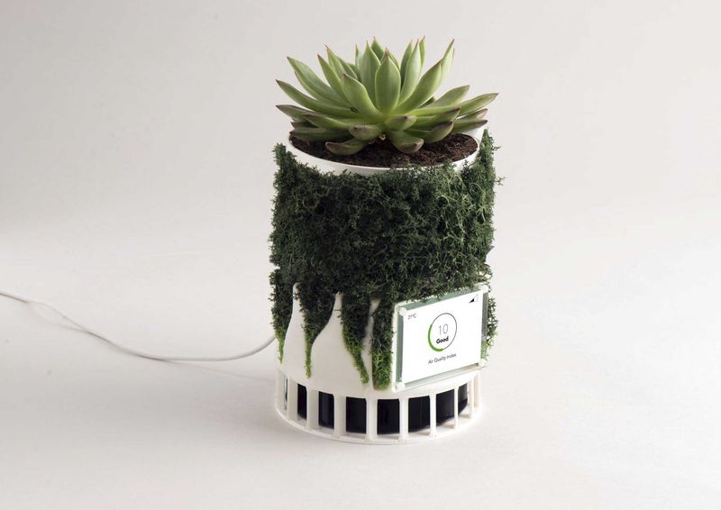 Planters With Hidden Air Purification Systems