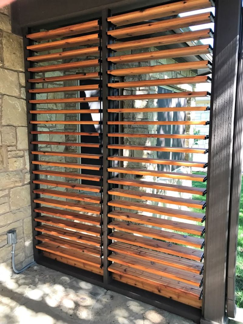 Louvered Wood Gate