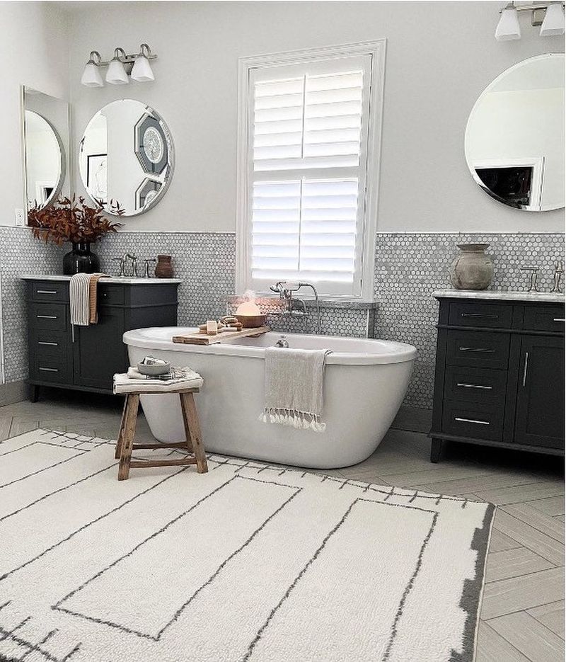 Bulky Bath Mats That Eat Floor Space