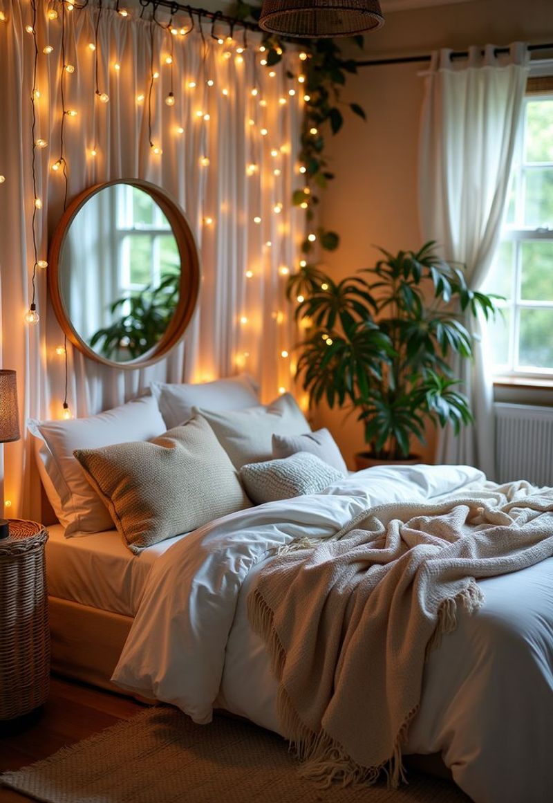 Fairy Light Curtains For Windows