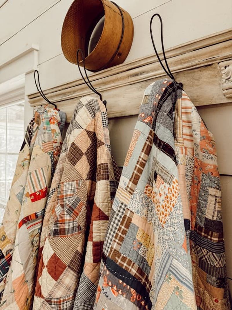 Worn Quilted Blanket
