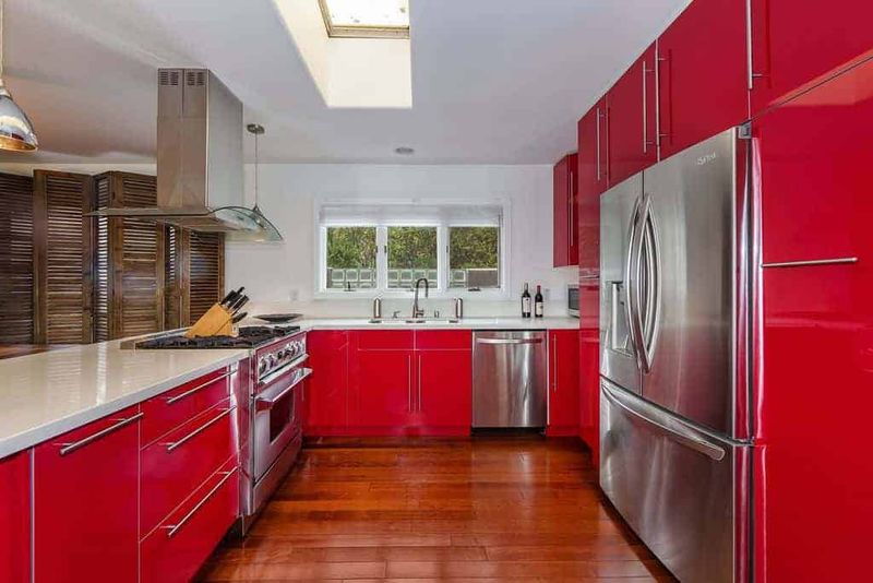 Glossy Blood Red Tiles
