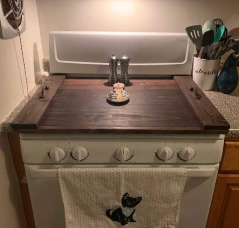 Stovetop covers that double as extra counter space