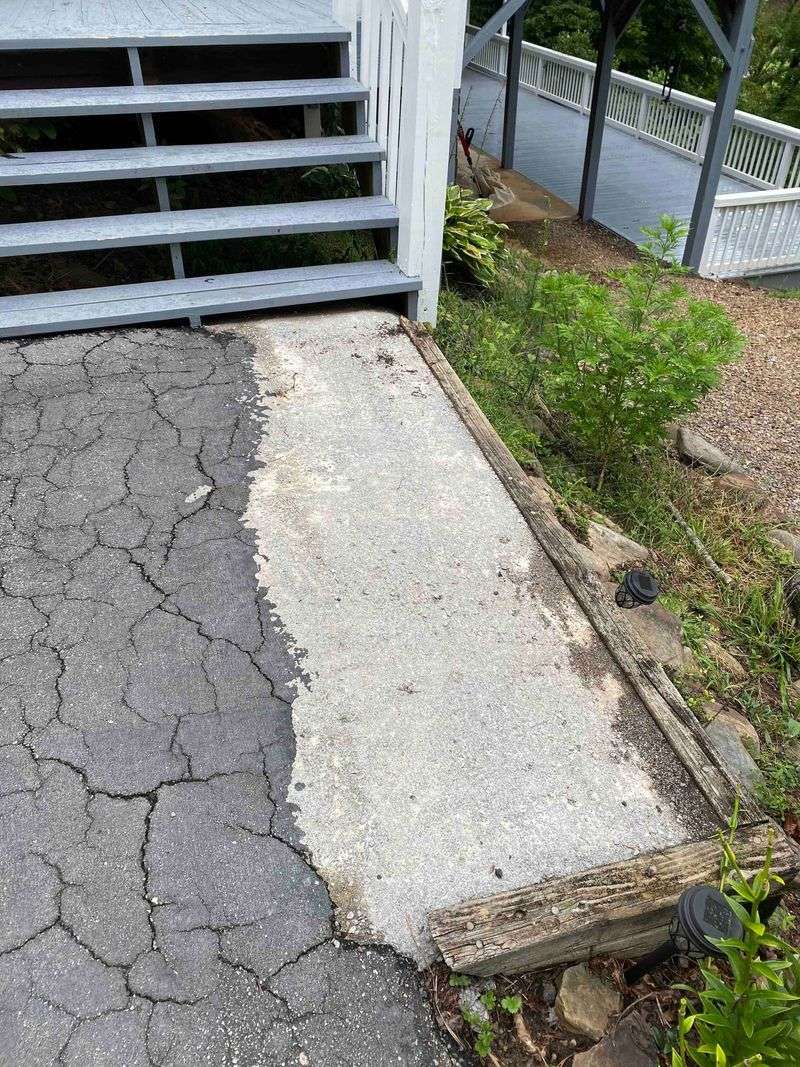 Inconsistent materials or patchy repairs