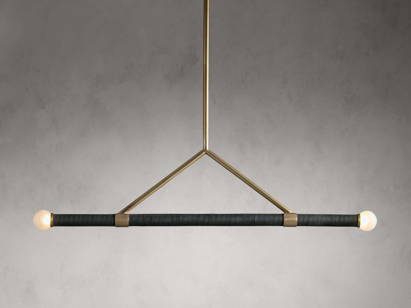 Artisanal Leather-Wrapped Lighting