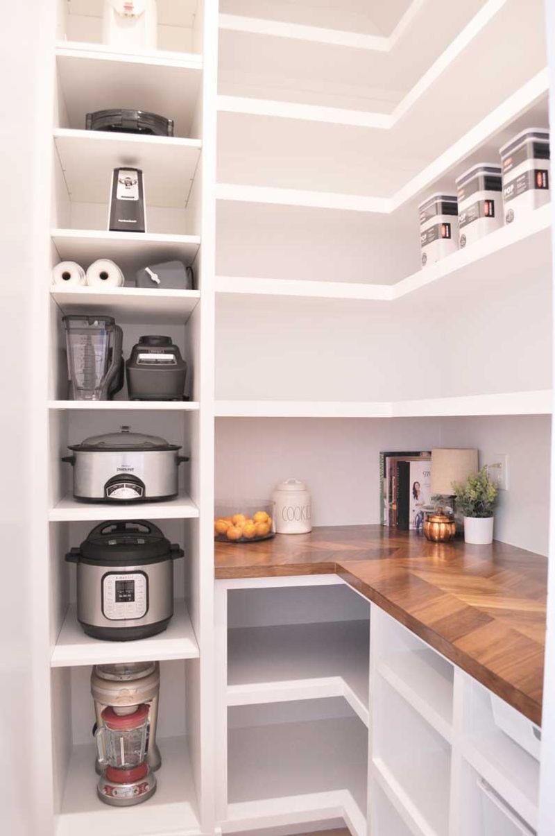 Replace with: Extra pantry or tall cabinetry