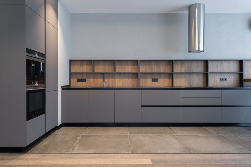 Replace with: Clean, flat cabinet panels