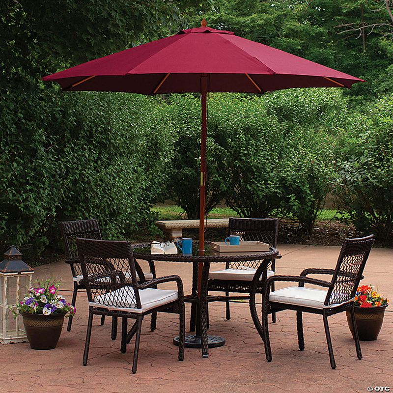 Wooden Pole Market Umbrella