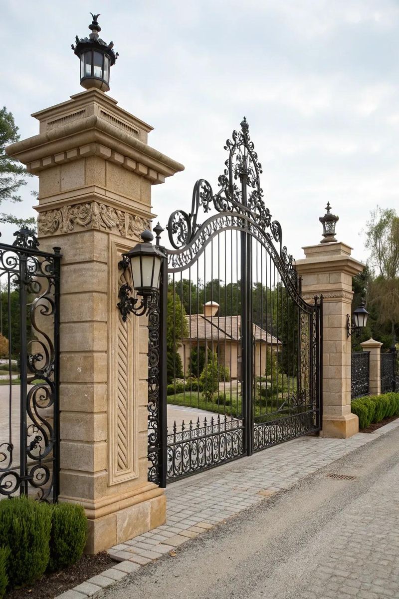 Stone Pillar Flanked Gate