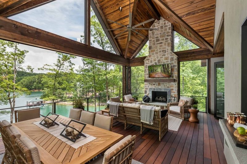 Indoor-Outdoor Dining Setup