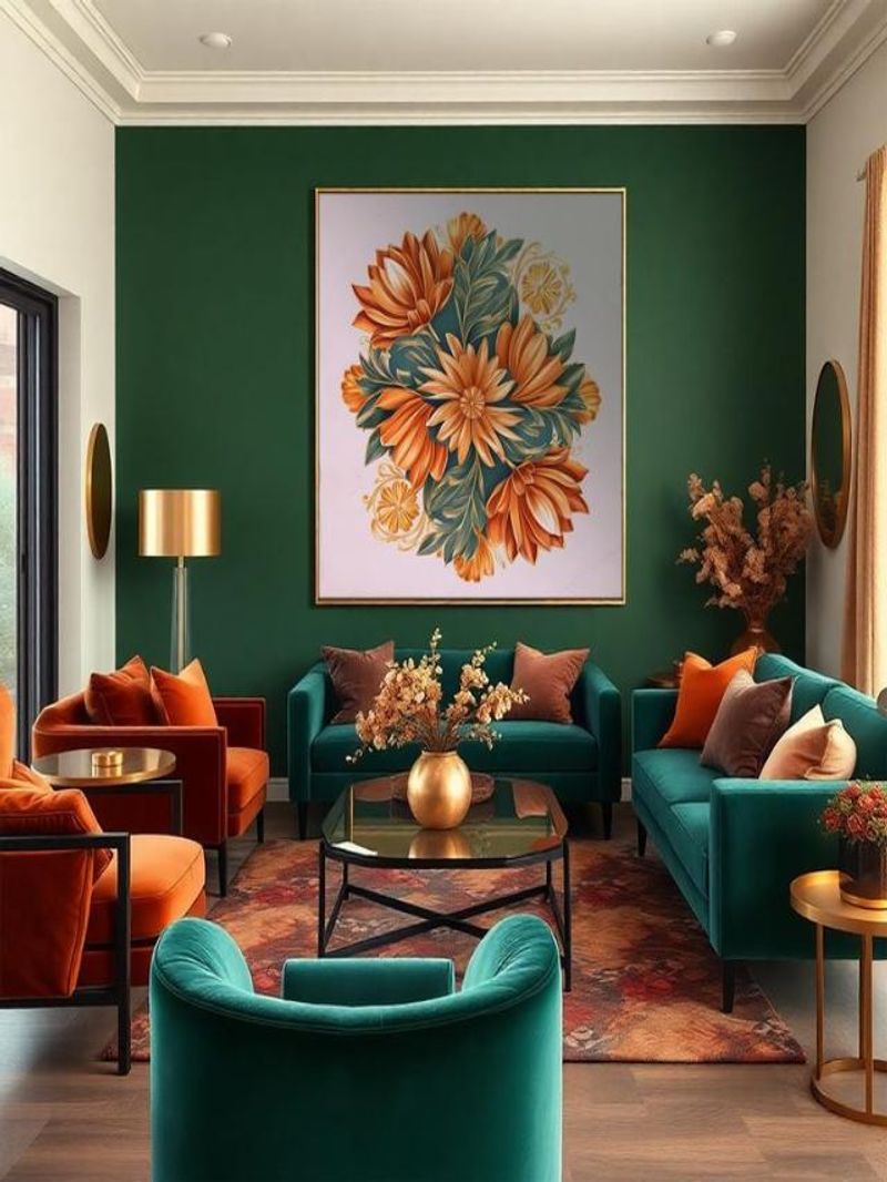 Burnt Orange And Deep Teal