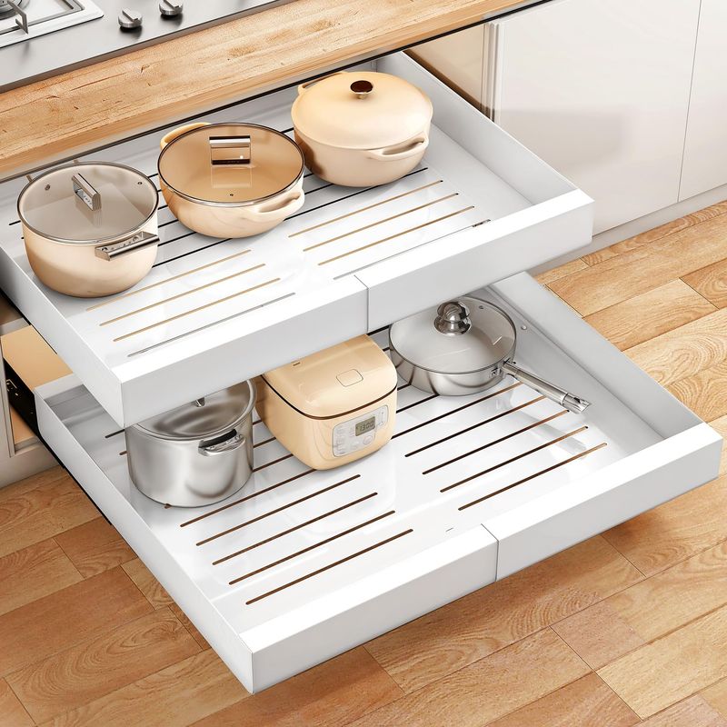 Extra-deep drawers for pots and pans