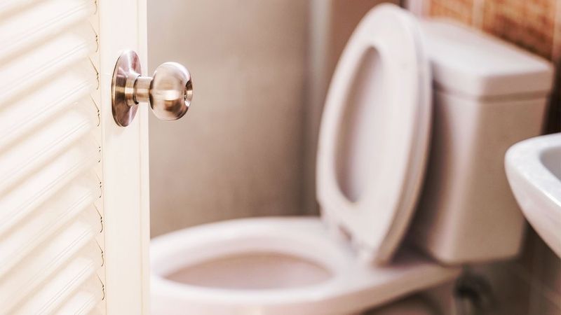 Bathroom Doors Left Wide Open