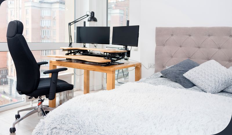 Work Desk And Office Supplies