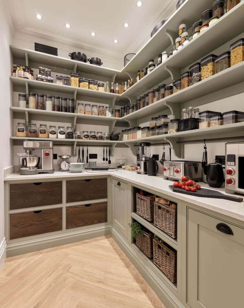 Walk-through pantries