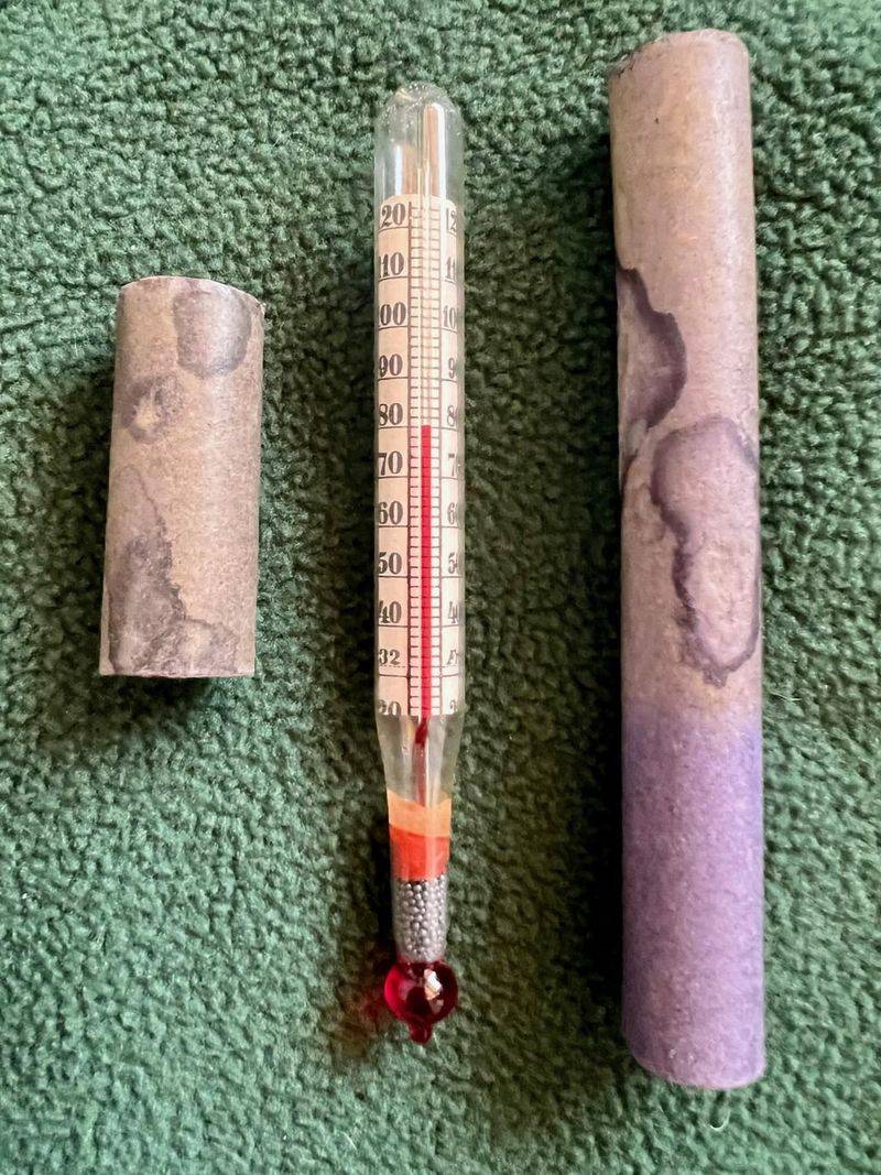 Broken Garden Thermometers With Missing Glass