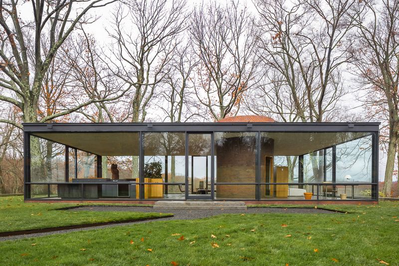 Glass House By Philip Johnson