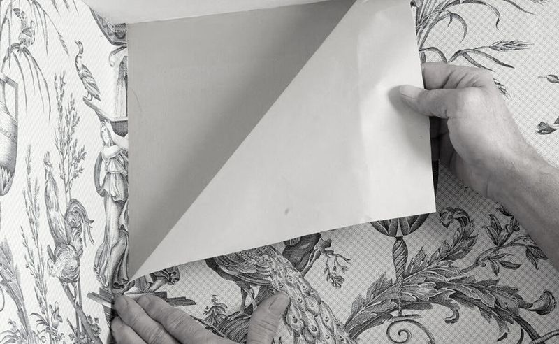 Overuse of peel-and-stick wallpaper
