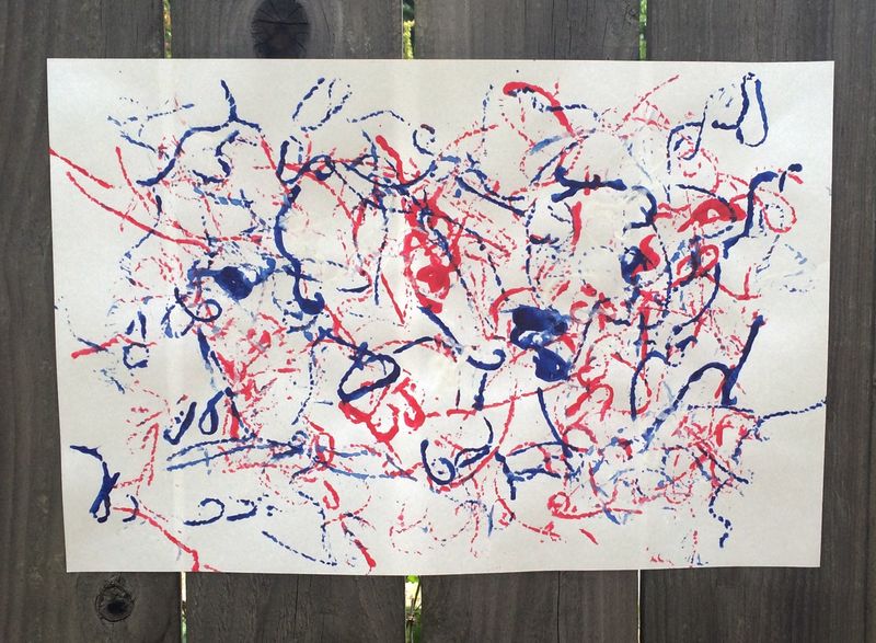DIY Firework Wall Art
