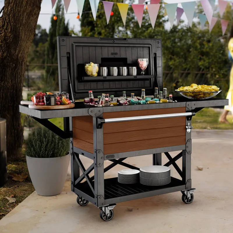 Rolling Beverage Cart
