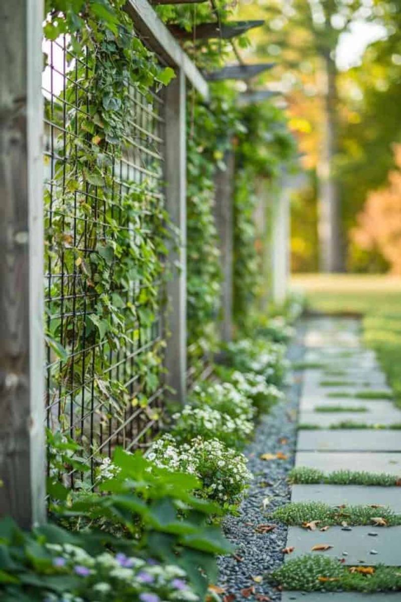 Climbing Vines on Trellis