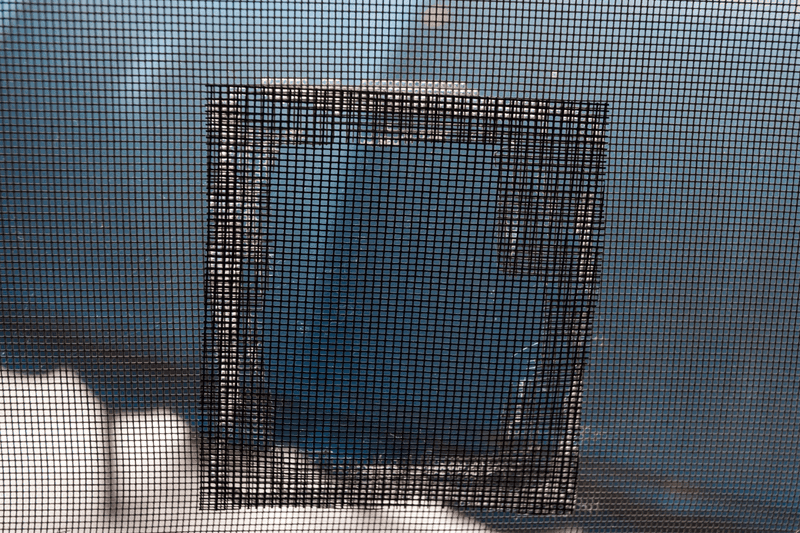Torn window screens