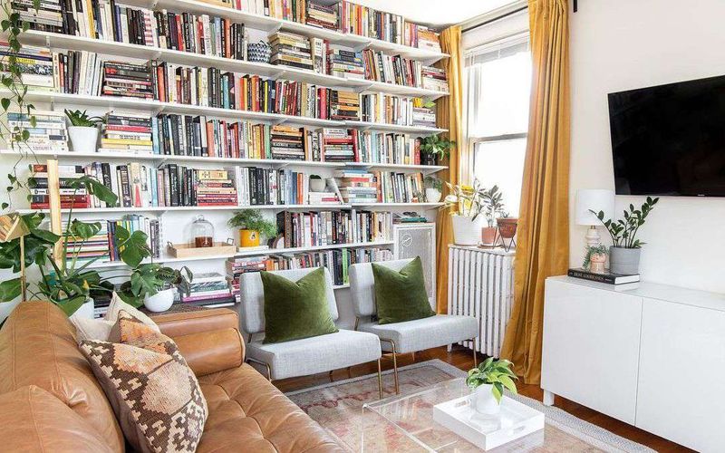 Use the Space Behind the Sofa