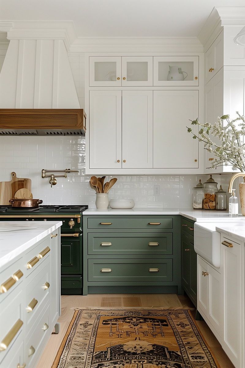 Painted Two-Tone Cabinets