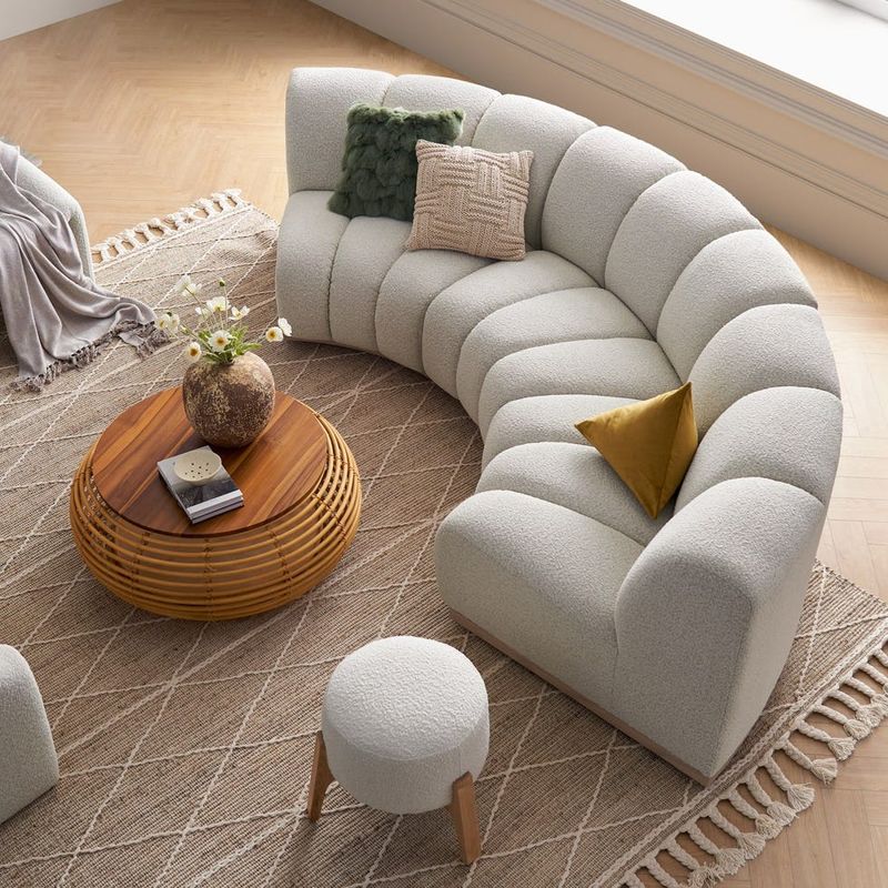 Curved conversation sofas