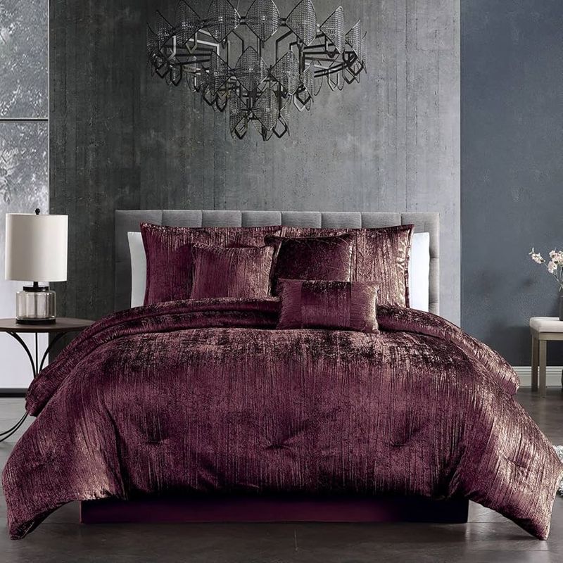 Plum And Brushed Silver