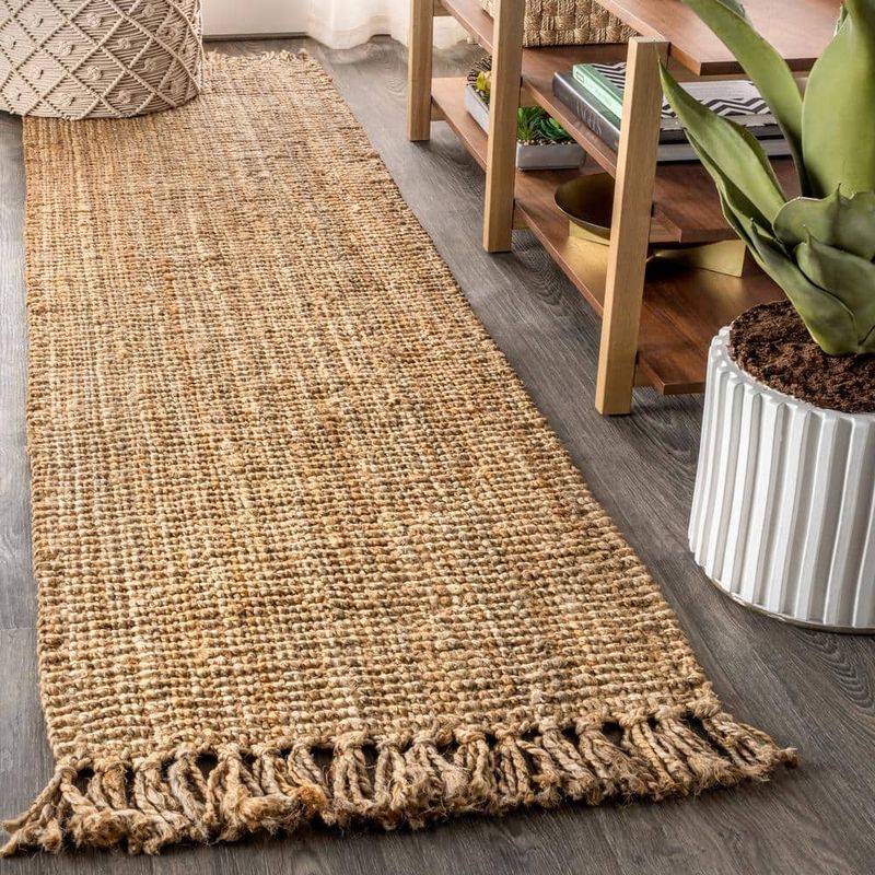 Terracotta Tile Floors and Jute Mats