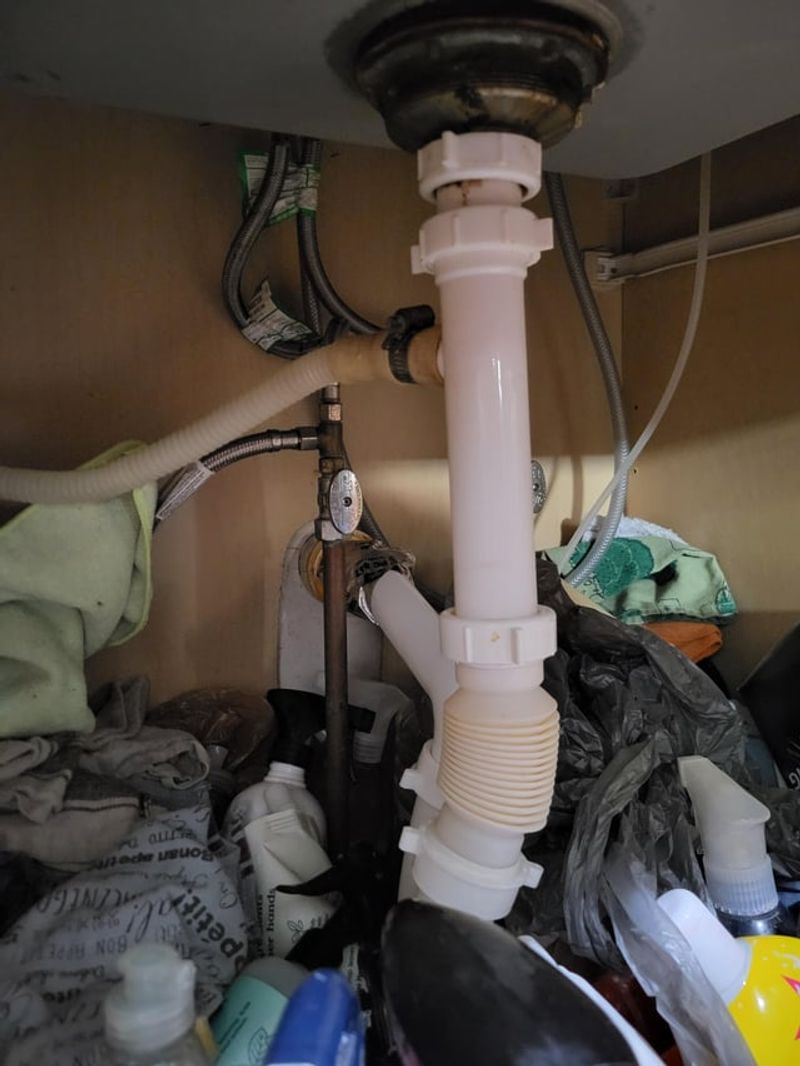 Obvious DIY Plumbing Under Sinks