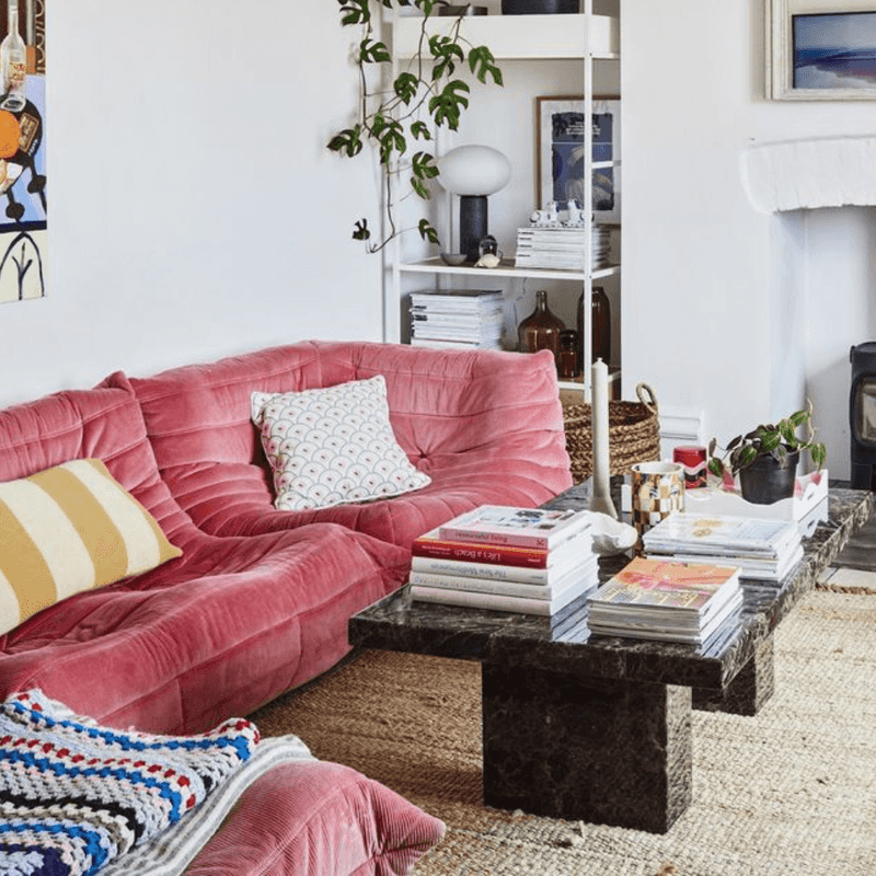 Mauve And Dusty Rose Sectionals