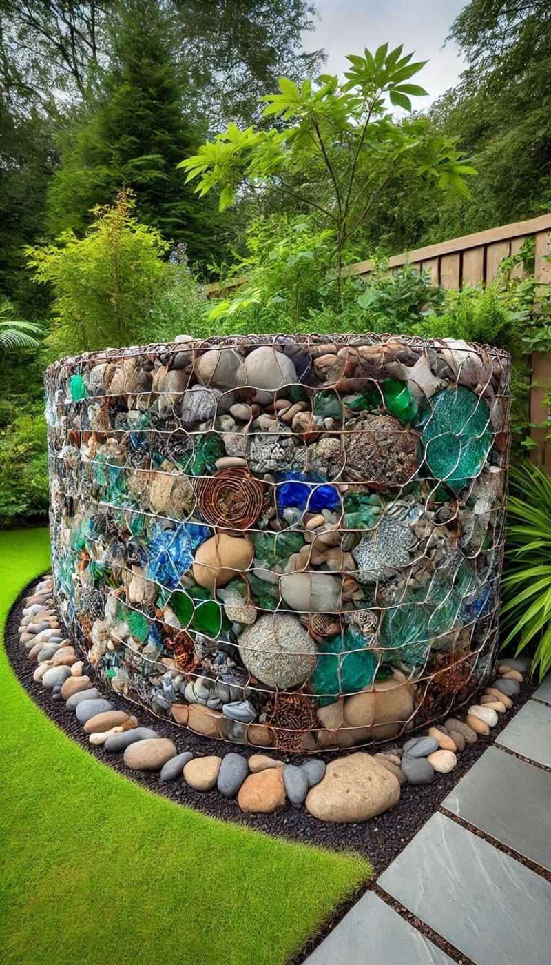 Courtyard Sculpture Wall