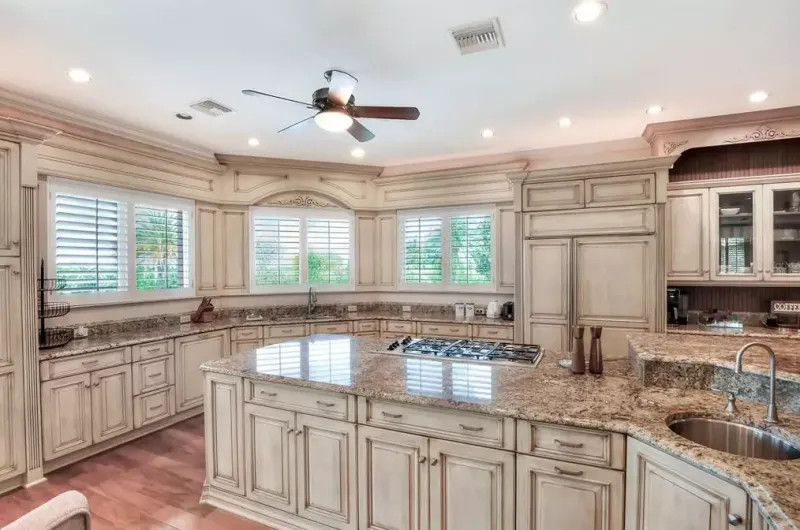 Spacious Kitchen Island