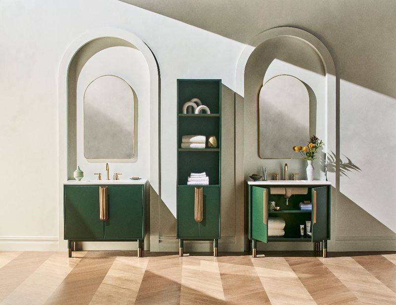 Emerald Green Bathroom Vanity