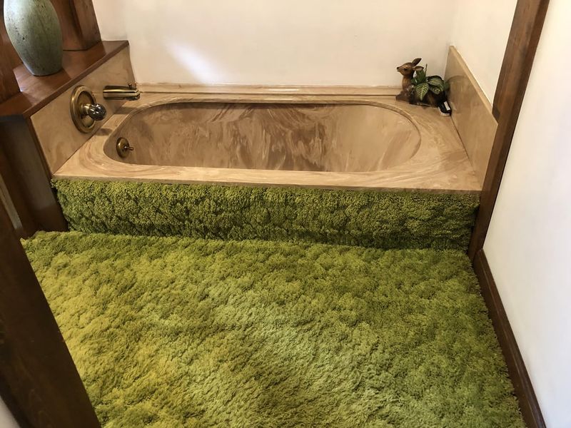 Wall-to-Wall Carpeting in Bathrooms
