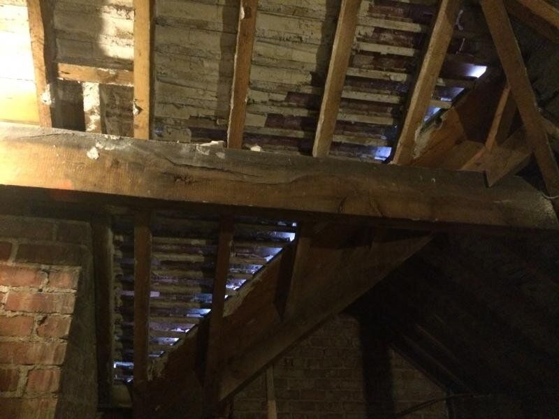 Daylight Through Roof Boards