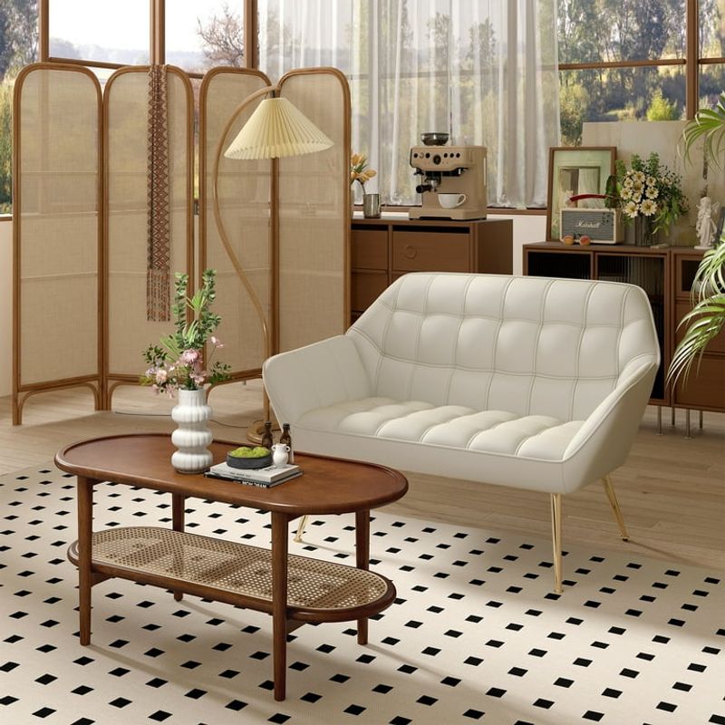 Pairs well with accent chairs or ottomans