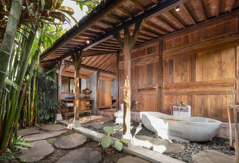 Balinese Open-Air Bathroom