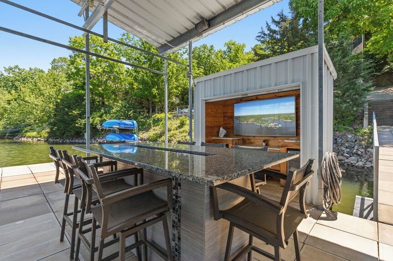 Floating BBQ Platform Shelter