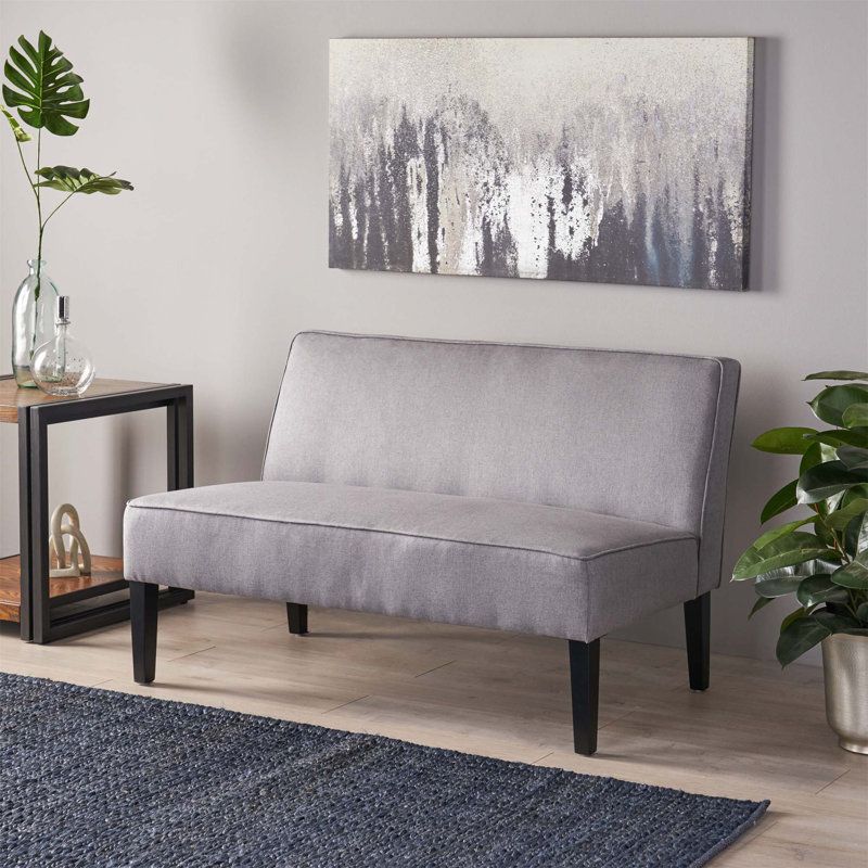 Ebern Designs Devair Armless Loveseat